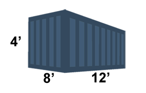 10 yard container dimensions